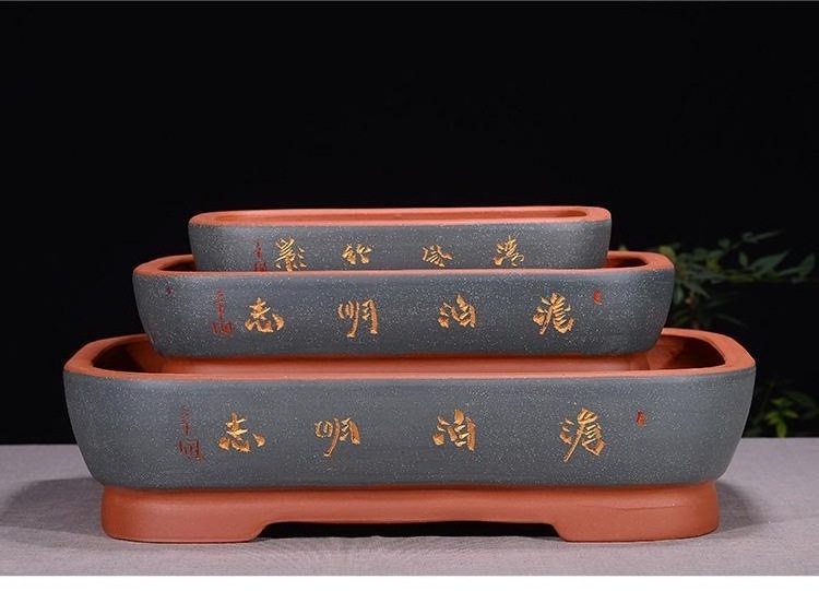 Wholesale Bonsai pot supplier For bonsai lovers Large ceramic pots oval pots for bonsai tree