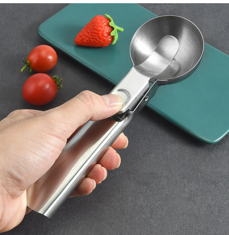 18/0 stainless steel 18/8 Hot sale fruit melon scoop kitchen accessories gadgets ice cream scoop