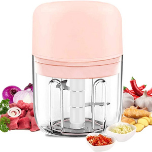 Newest Electronic Vegetable Slicer Cutter Machine Food Shredder  One Touch Mini 250ml Professional Electric Vegetable Chopper