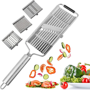 kitchen gadgets Cheese Grater Kitchen Hand-held Shredder Cutter Grater 4 in 1 Multi Purpose Vegetable Slicer