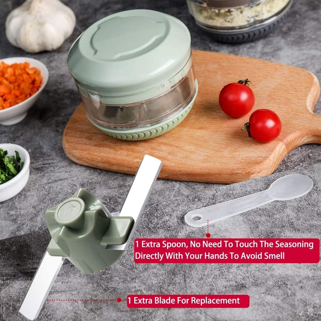 Kitchen accessories gadgets kitchen tools utensils vegetable cutter food chopper one touch garlic press