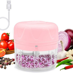 Newest 100ml 250ml Electronic Vegetable Cutter Mini Salad Food Slicer Shredder One Touch Professional Electric Vegetable Chopper