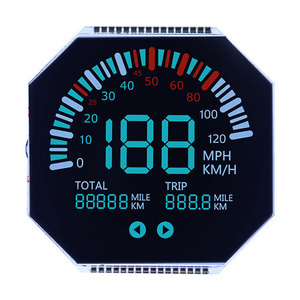 Automotive Instrument Negative-Transmissive Screen Durable Htn Fstn Va PMVA Lcd 7 Monochrome Segment LCD Display