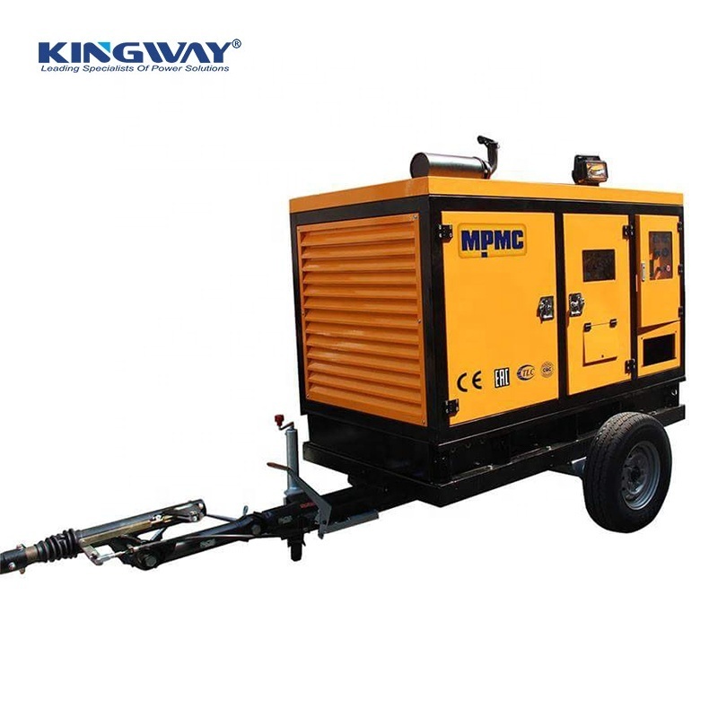 CE ISO 14001 50HZ 1500RPM 15KVA 12KW  diesel trailer  Generator Set powered by Perkins engine for mobile station