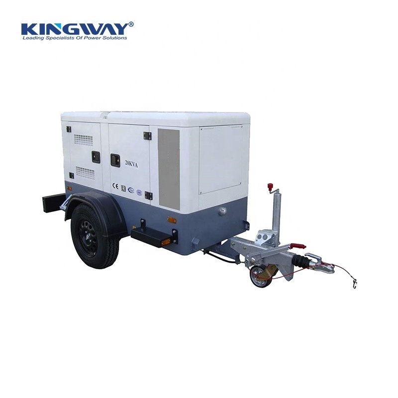 CE ISO 14001 50HZ 1500RPM 15KVA 12KW  diesel trailer  Generator Set powered by Perkins engine for mobile station