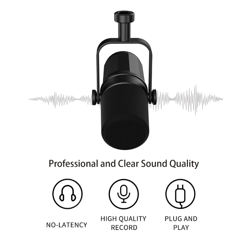 Microphone XLR podcast microphone for podcasting conference room desktop XLR mic sound card desktop notebook computer