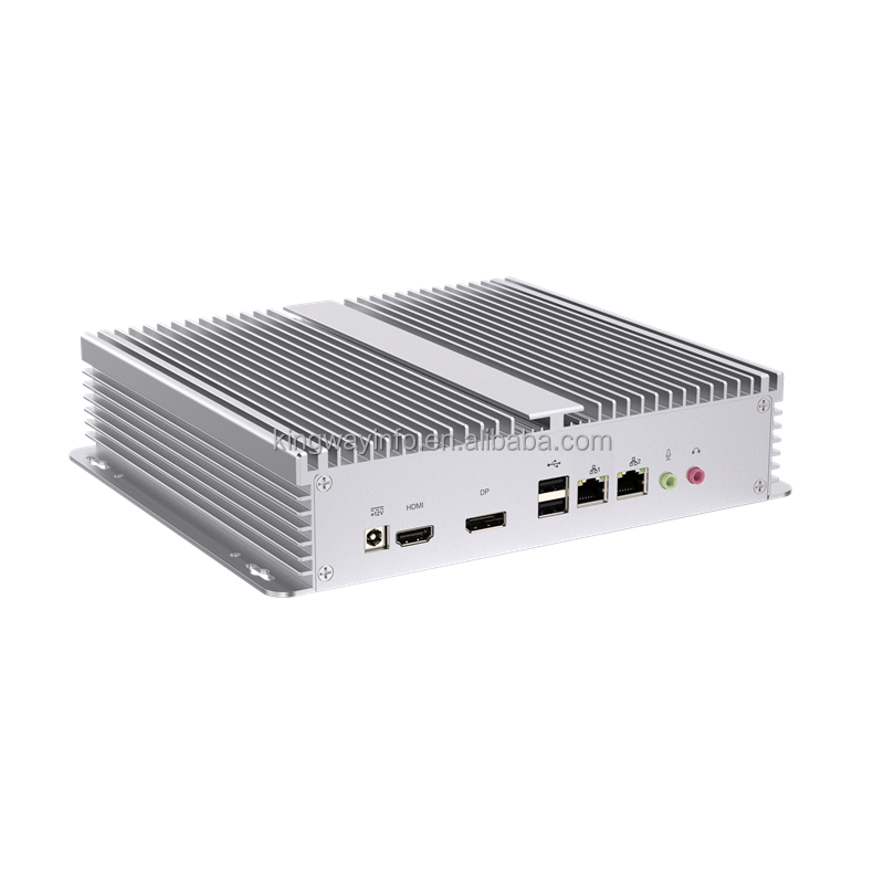 Fanless Mini PC desktop 4 Intel Core I5 LAN pfsense firewall Celeron dual Core Industrial PC with VPN Network mini pc