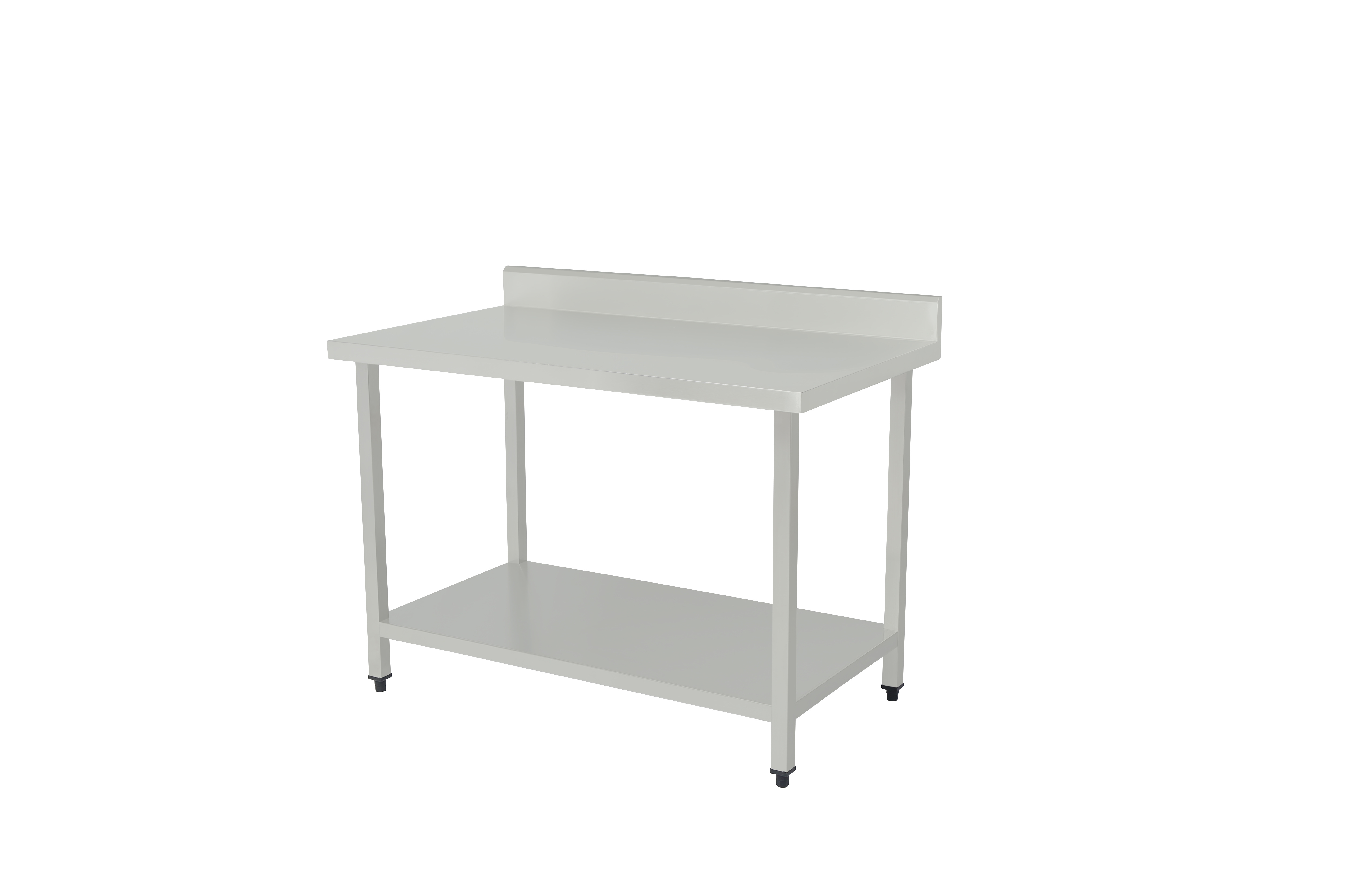 Food Prep Commercial Table with Wheels for Restaurant, Hotel, Home and Warehouse Stainless Steel Adjustable Table