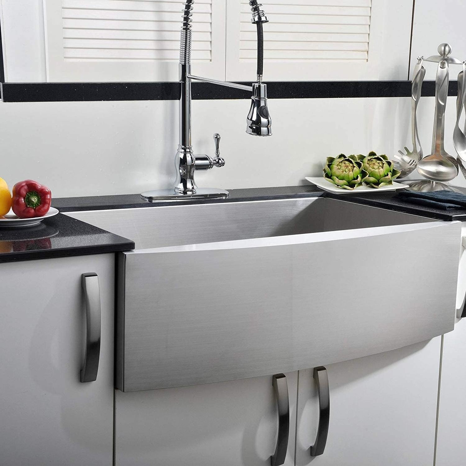 Factory Direct Handmade Farm Sink 304 Stainless Steel Apron front Farmhouse Kitchen Sink