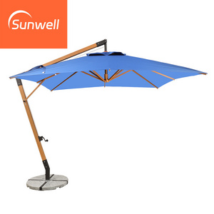 Factory made commercial advertising big garden aluminum patio furniture  sun beach umbrella poles