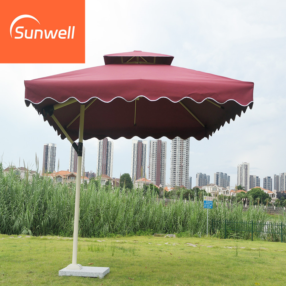 Hot sale high quality outdoor camping parasol courtyard furniture event terrace uv protection umbrella