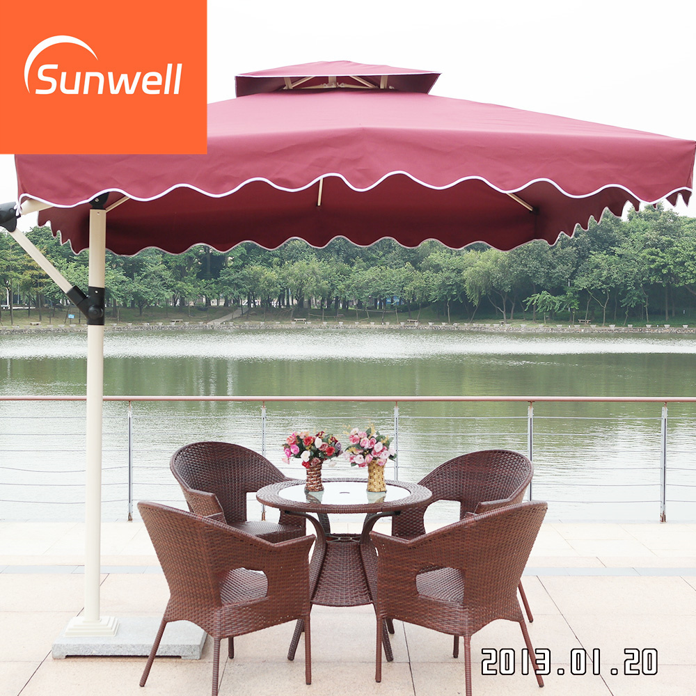 Hot sale high quality outdoor camping parasol courtyard furniture event terrace uv protection umbrella