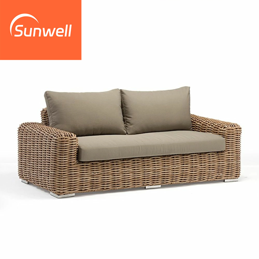 Wholesale Restaurant Patio Rattan Outdoor Sofa Furniture Aluminum Garden Sofa Set Outdoor Furniture