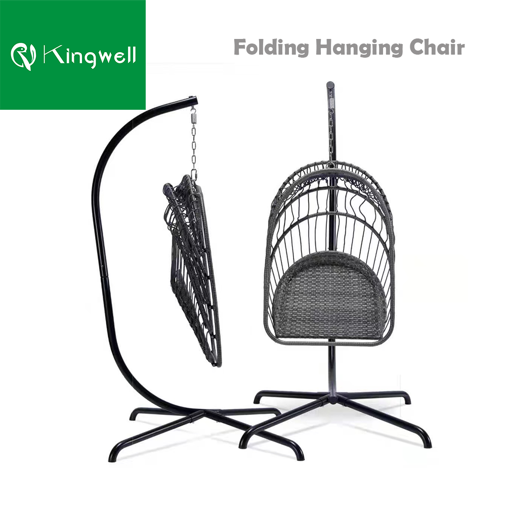 KD structure swing chair patio swings garden furniture swing chair Folding Hanging chair