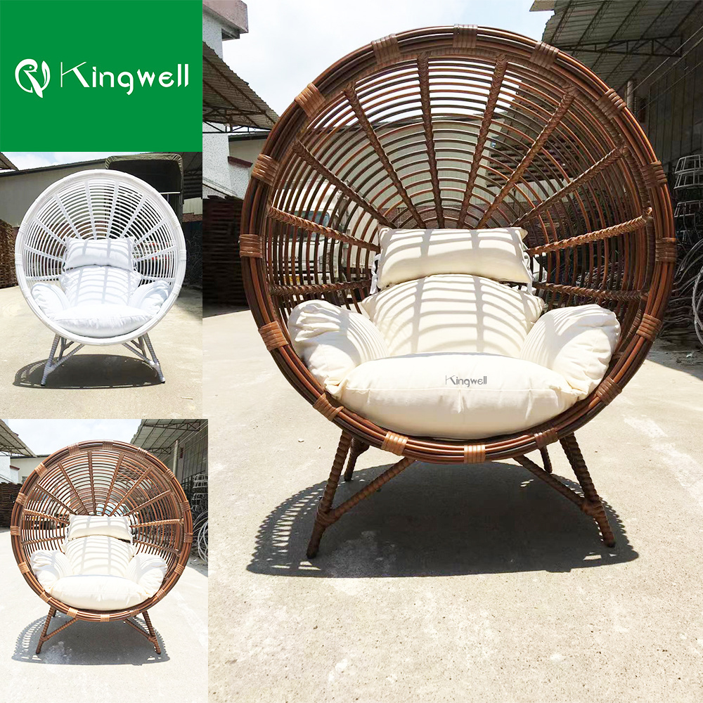 Popular Wholesale Lazy Chair Design Patio Use Round Shape Nest Beds Swing Chair Outdoor Furniture