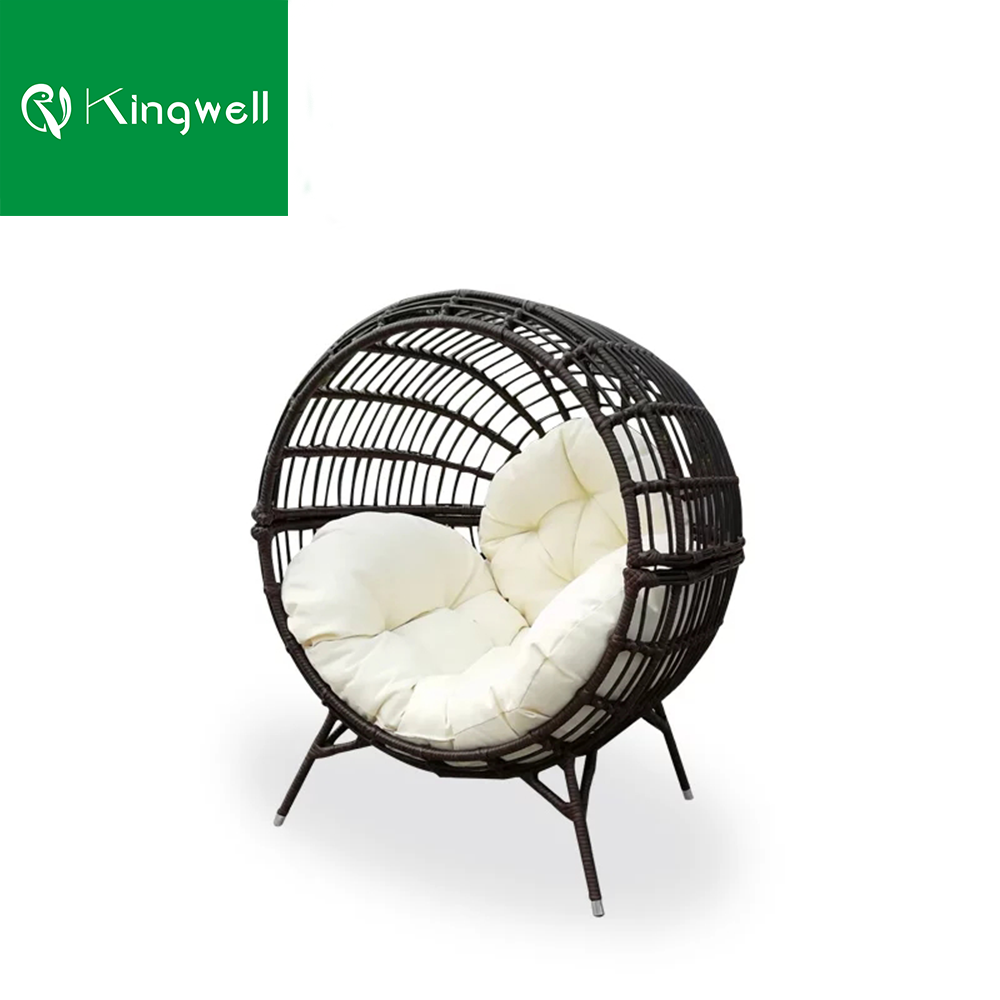 Popular Wholesale Lazy Chair Design Patio Use Round Shape Nest Beds Swing Chair Outdoor Furniture