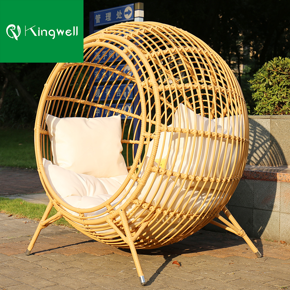 Popular Wholesale Lazy Chair Design Patio Use Round Shape Nest Beds Swing Chair Outdoor Furniture