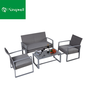 KD packing outdoor furniture sets waterproof lounge set aluminium garden corner sofa