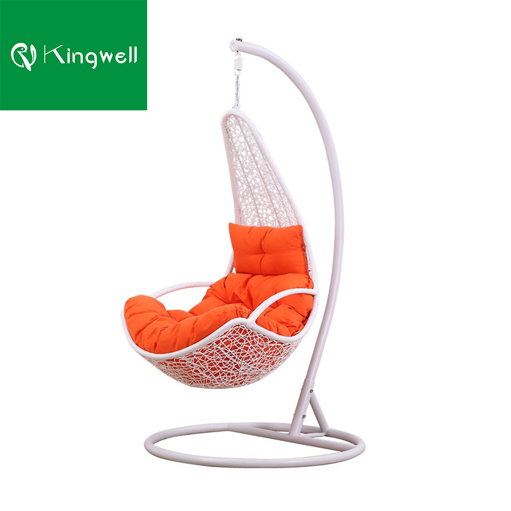 Patio chair Swings Double Egg Rattan Swing Chair Hanging Chair with Metal Stand Outdoor patio Furniture