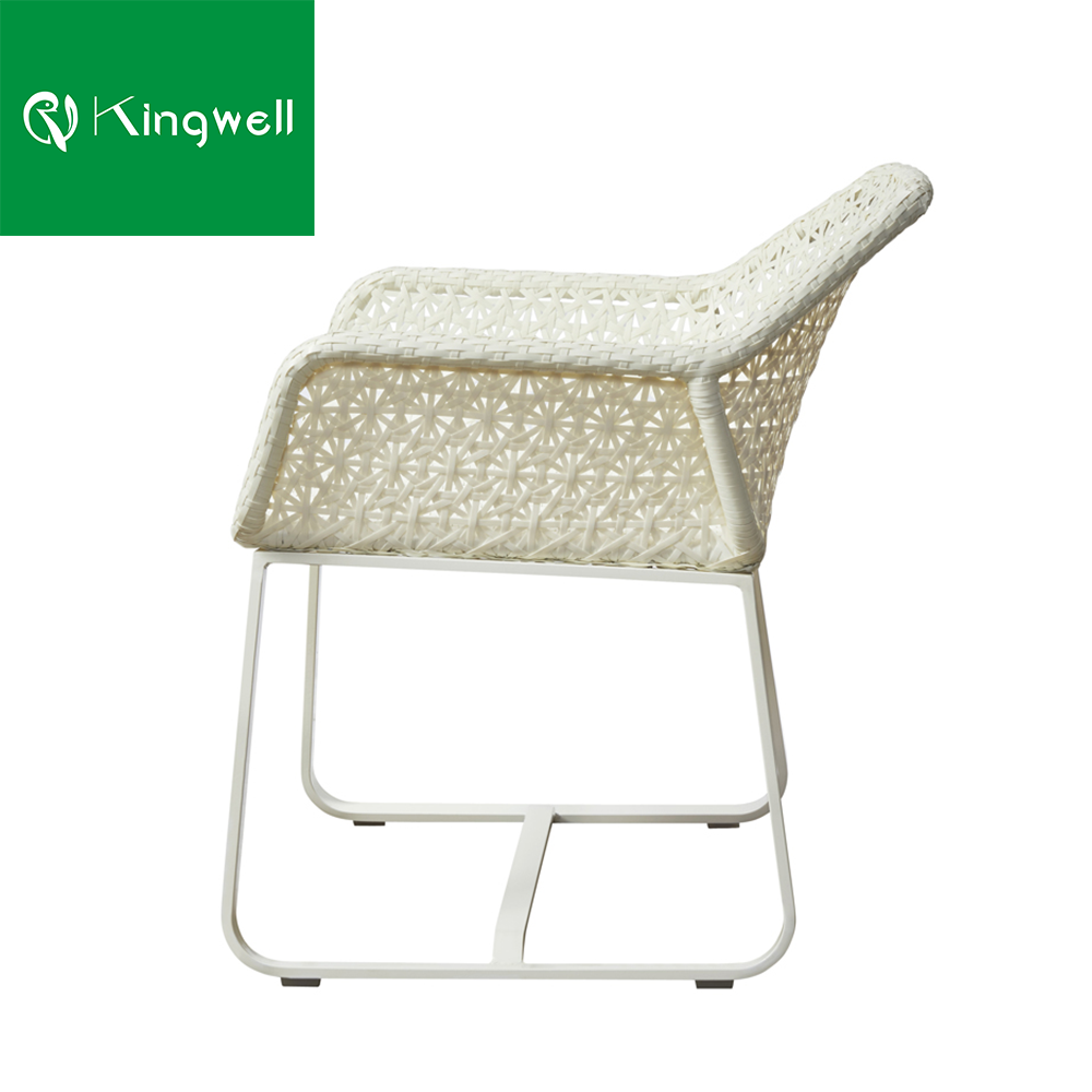 Waterproof outdoor furniture rattan chair wicker stacking chair with cheap price