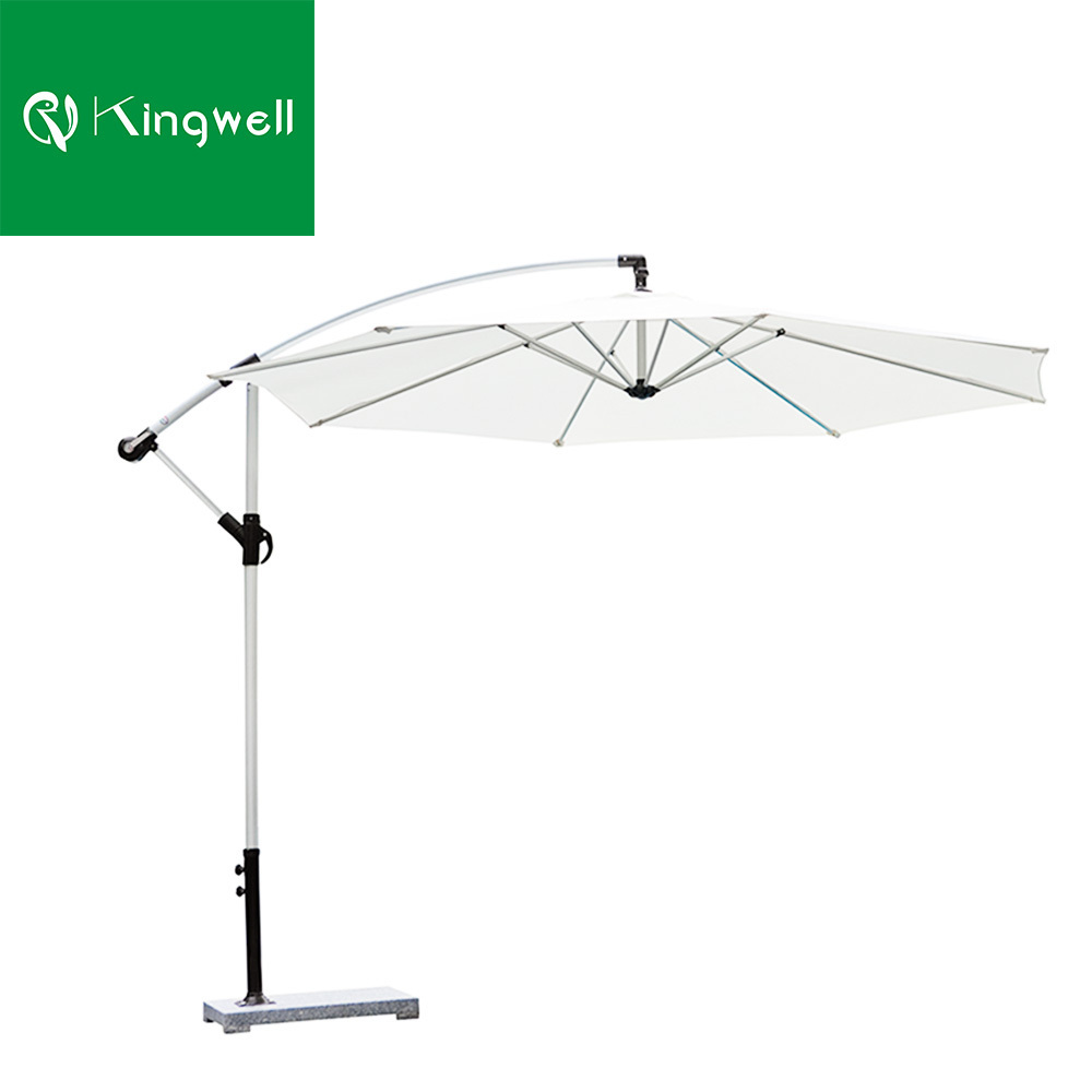 Outdoor patio round umbrella big parasol folding big parasol with base stand