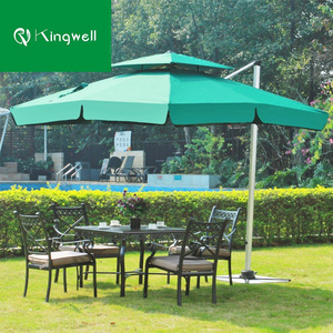 Restaurant garden parasol large outdoor umbrella with led light patio umbrellas large umbrella outdoor for coffee shop