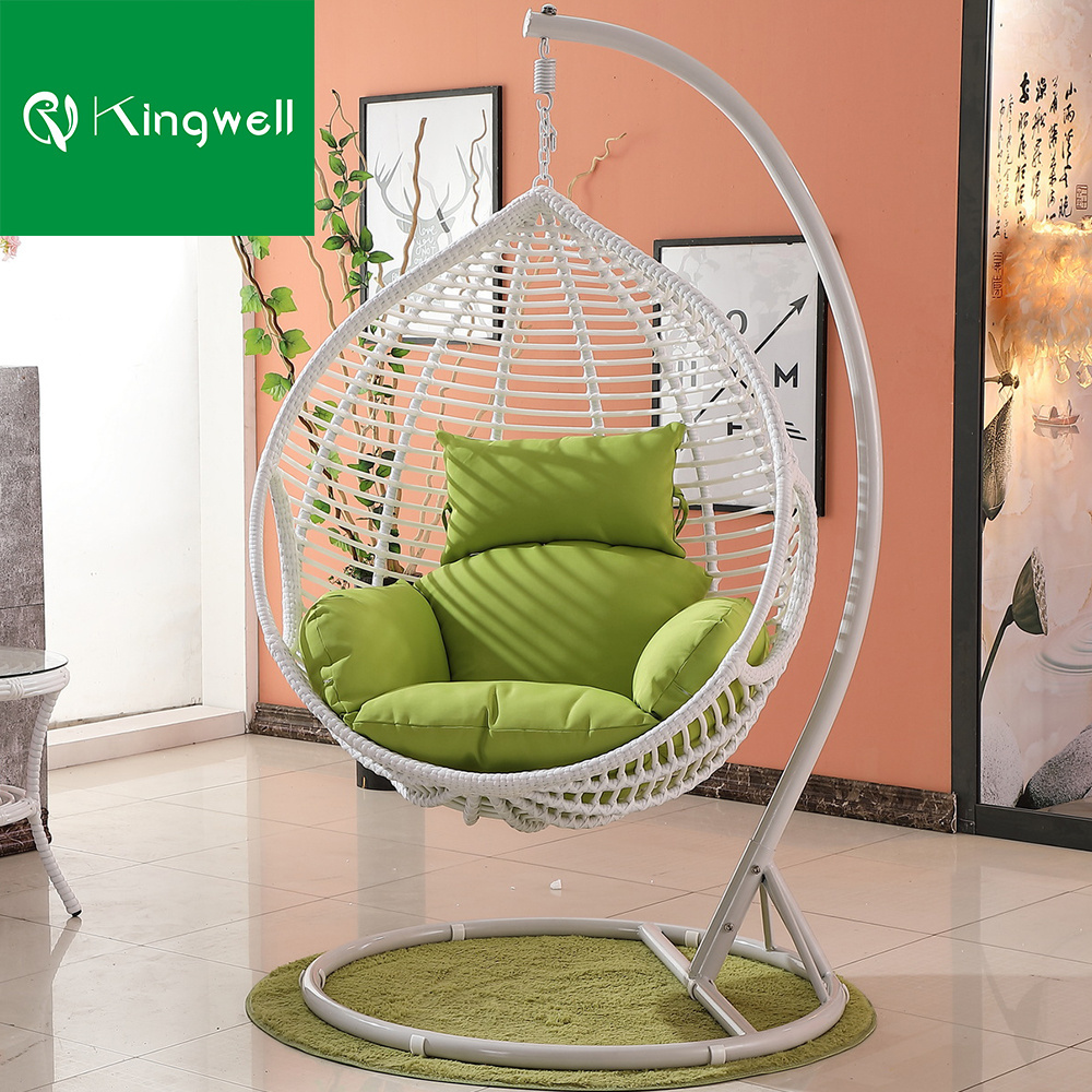 Garden swing chair indoor outdoor furniture folding adult Hanging egg chair with stand rattan patio swings