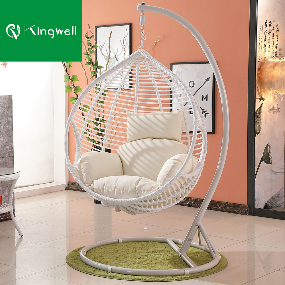 Garden swing chair indoor outdoor furniture folding adult Hanging egg chair with stand rattan patio swings