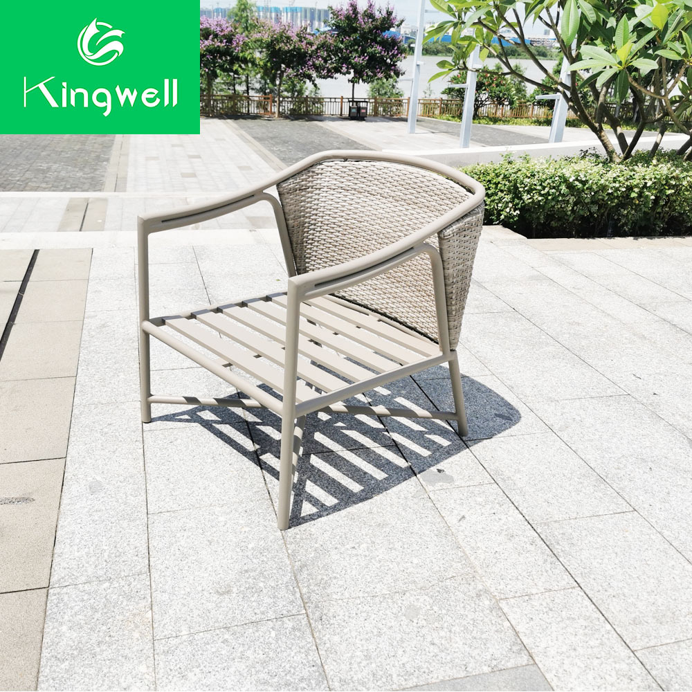 Patio Furniture Outdoor Chairs Garden Rope weaving Aluminum patio Chair for Villa Courtyard outdoor restaurant furniture