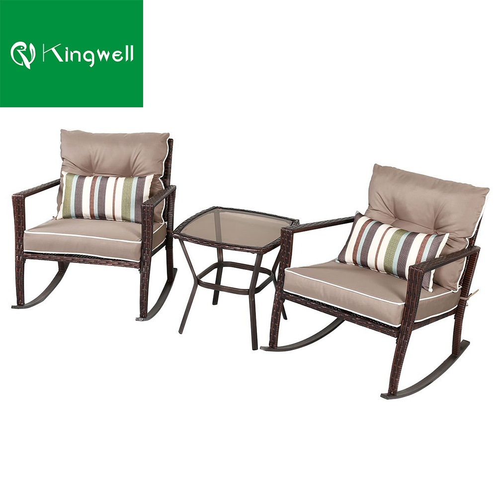 Hot sale factory direct aluminium garden patio furniture dining outdoor garden table and chairs set rattan