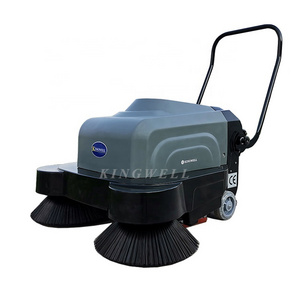 Hand Push Battery Type Industrial Commercial Magnetic Floor Cleaner Manual Roller Brush Road Sweeper