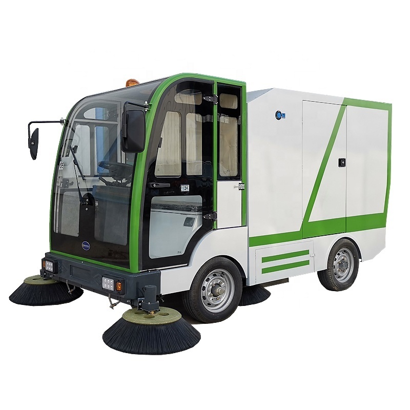 Compact Road Cleaning Machine Intelligent Road Cleaning Truck Vacuum Sweeper Truck Street Vacuum Cleaner Vacuum Road Sweeper