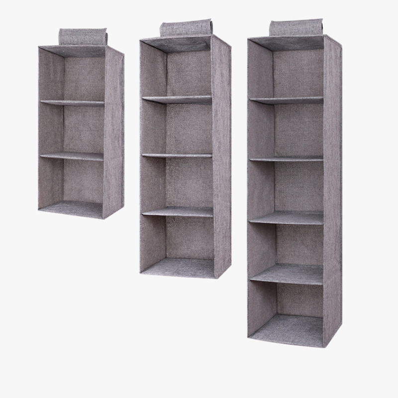 Hanging Multi tier Fabric Linen clothes organizers Cabinet wardrobe storage drawers box for drawers