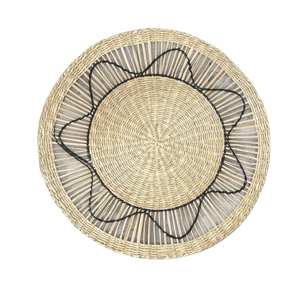 Kingwillow Eco-friendly Vietbay Crafts Natural  Seagrass Wall Hanging Decor for Home and Wall Decoration