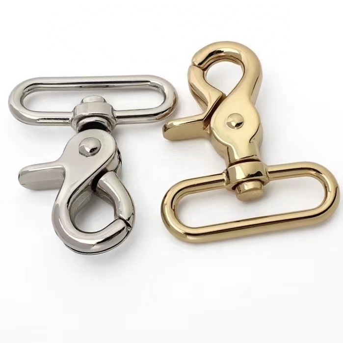 1 inch Metal Square head 25mm Trigger Snap Hook For Bag Purse and Craft Making Lobster Swivel Clasps