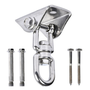 China manufacturer stainless steel suspension hardware swing ceiling hook wall hanging kit for hammock chair yoga boxing