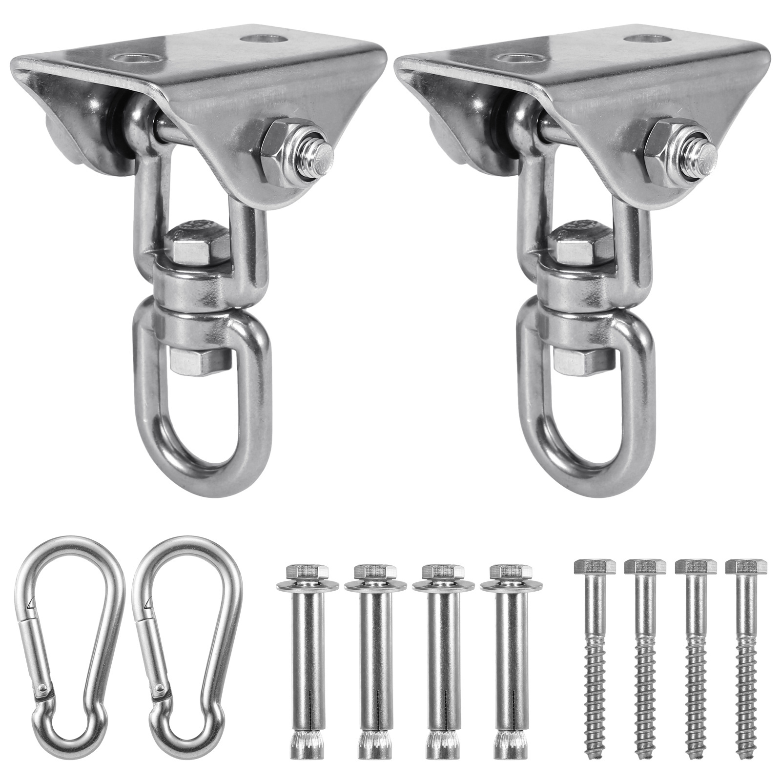 China manufacturer stainless steel suspension hardware swing ceiling hook wall hanging kit for hammock chair yoga boxing