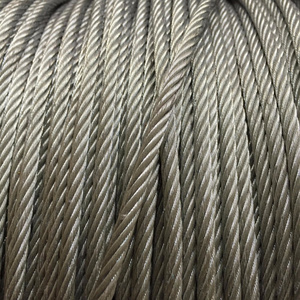 7x7 1/8" GAC Galvanized Aircraft Cable steel wire rope for greenhouse use farming use