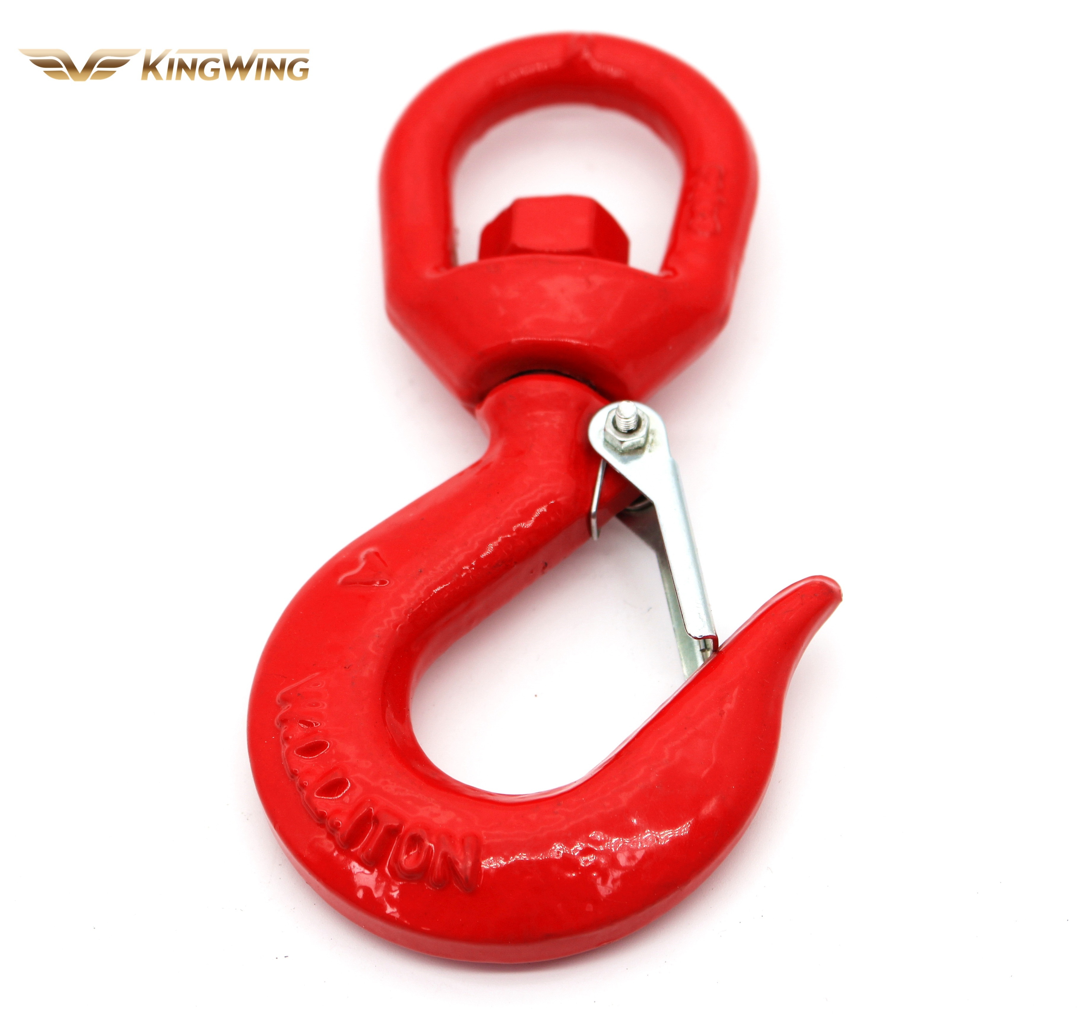 G70 Capacity Crane Hook Alloy Steel Lifting Swivel Eye Hoist Hook with Latch