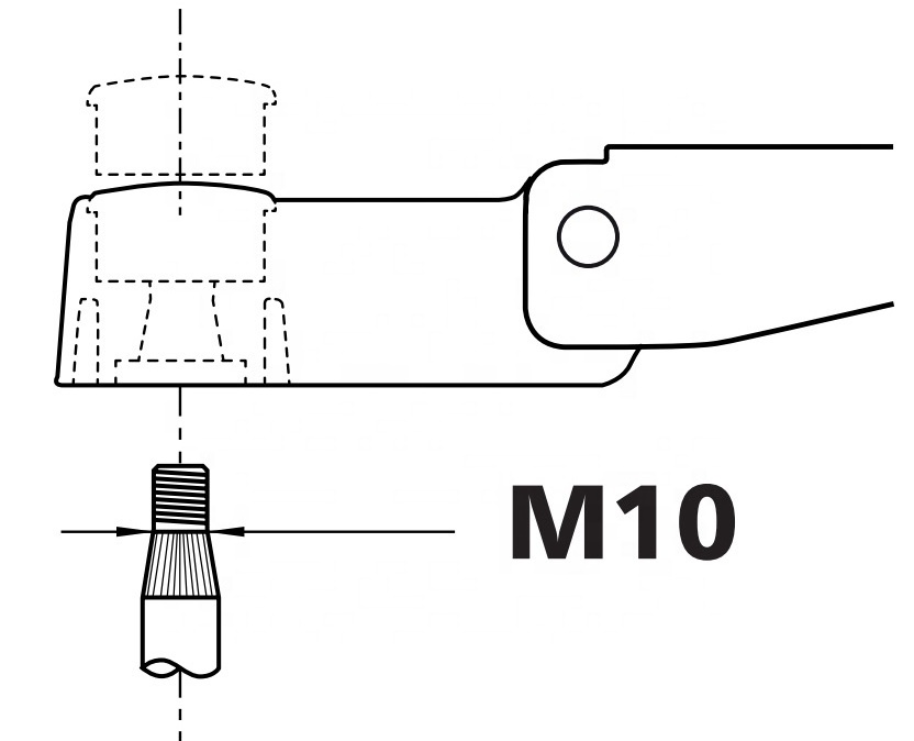 MA10B custom Size mono wet Wiper Arm For Transit Bus anti-lift design water hose 26.50mm saddle 120.3201.GA.04 120.3202.GA.I4