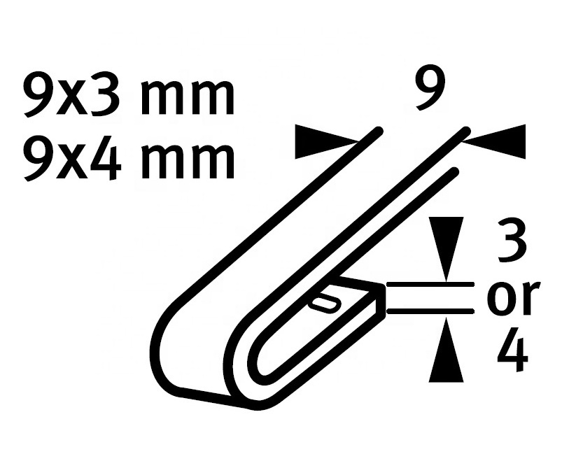 600mm Marine stainless steel SUS 316 wiper blade K-301B/24