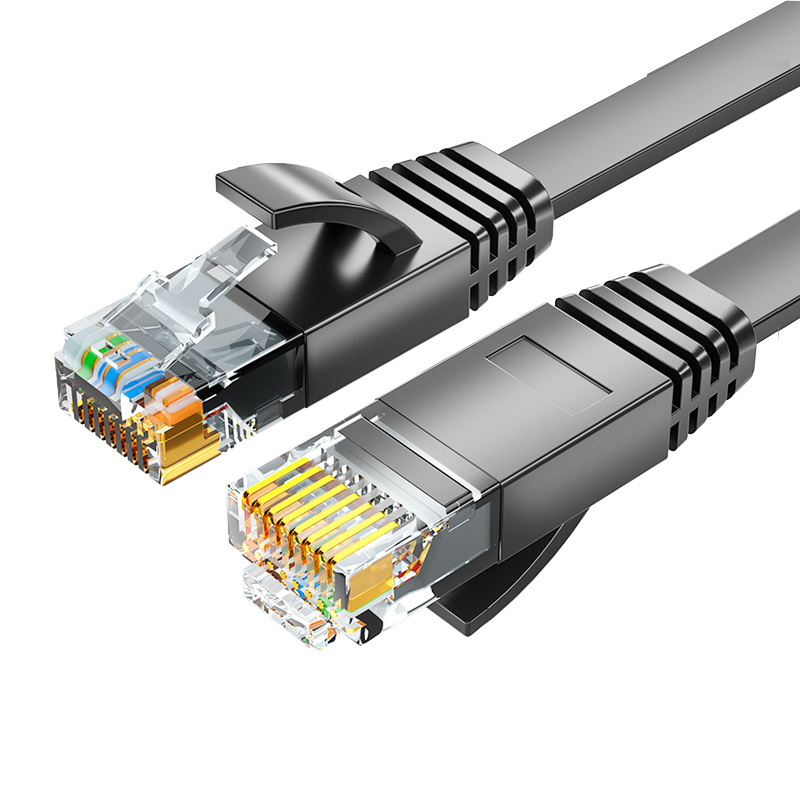 Free Sample Ultra Slim Flat CAT 6 UTP 32AWG Ethernet patch cord cable