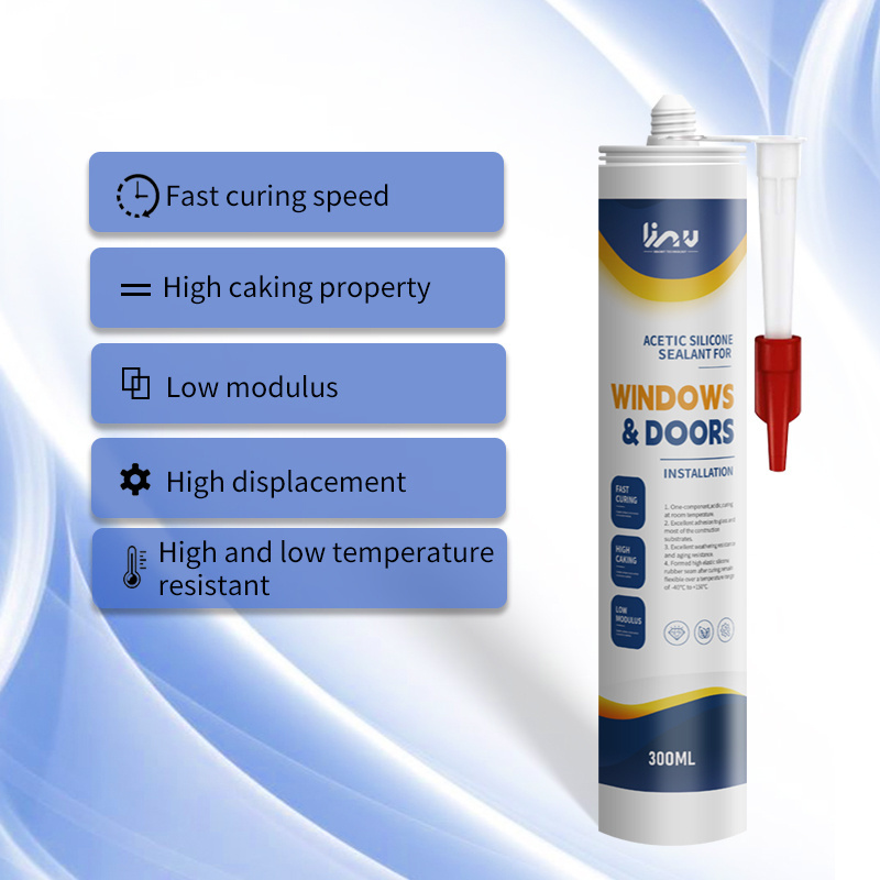 Industrial Applications Fast Curing Excellent Aging Resistance Door And Window Caulking Silicone Sealant