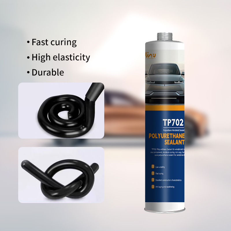 KINGWIT High-Performance Flexible Non-Sag Fast Cure Black Windshield Polyurethane Sealant