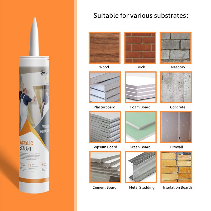 Low Voc And Low Odor Over Paintable Reduces Sound Transmission Concrete Repair Bathroom Sealant Caulk