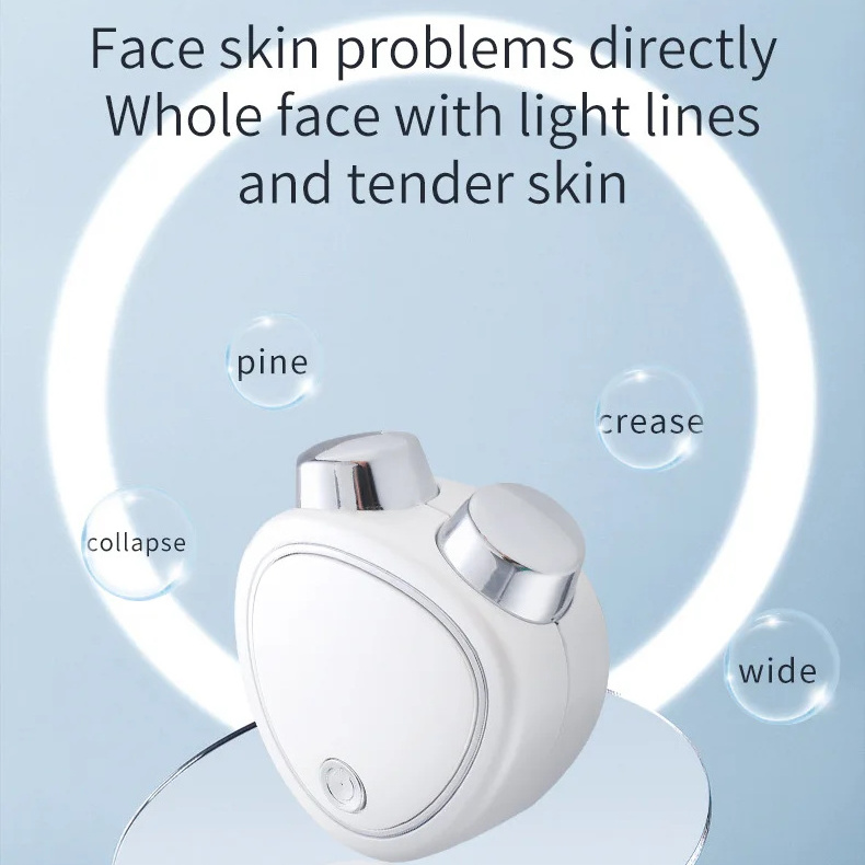 Portable v shape face lifting skin beauty tools device ems face lifting anti aging massage roller mini face lifting device