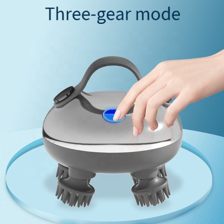 Electronic automatic rechargeable head spa massage electric head scalp massager scalp Stress Relax machine device tool for head