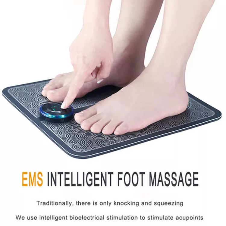 Free sample TENS wireless ems foot massager electric foot massager with 8 modes portable foot massager mat