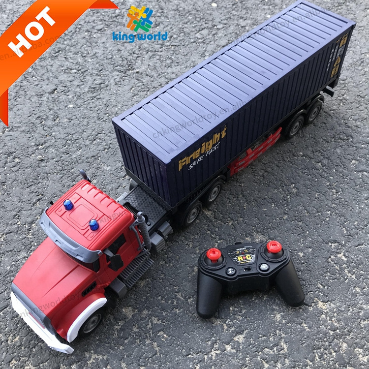 Rc trailer Big Trucks Electric Container Tanker Rechargeable battery included hobby Remote Control Car Vehicles For Boy