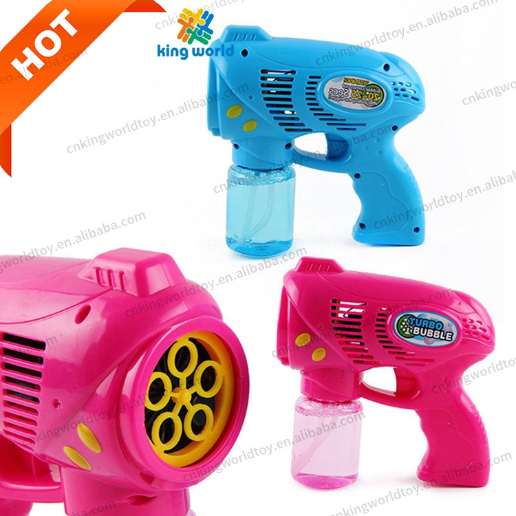 2024 New Leak-Proof Liquid 5 Holes Bubble Gun Toys Summer Electric Automatic Soap Water Bubble Blower Maker Machine Toys For Kid